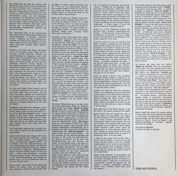 Baden Powell - Tristeza On Guitar | MPS Records (CRM 623) - 3 Baden Powell - Tristeza On Guitar | MPS Records (CRM 623) - 3