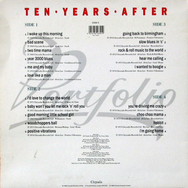 Ten Years After - Portfolio | Chrysalis (CNW 5-1) - 3 Ten Years After - Portfolio | Chrysalis (CNW 5-1) - 3