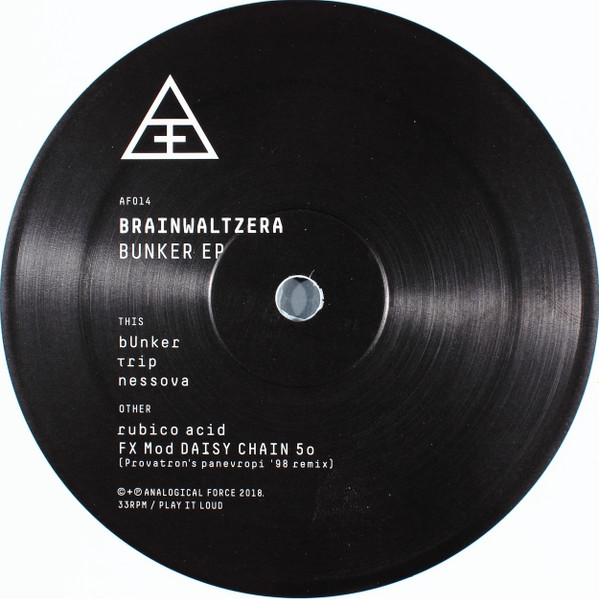 Brainwaltzera - Bunker EP | Analogical Force (AF014) - 3 Brainwaltzera - Bunker EP | Analogical Force (AF014) - 3