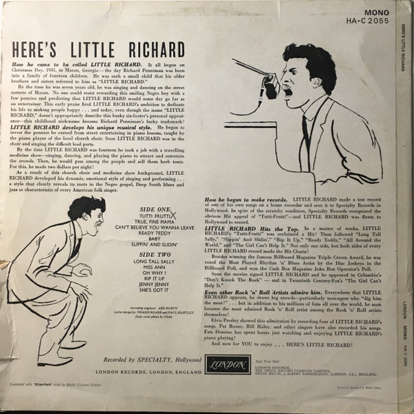 Little Richard - Here's Little Richard | London Records (HA-C 2055) - 2 Little Richard - Here's Little Richard | London Records (HA-C 2055) - 2