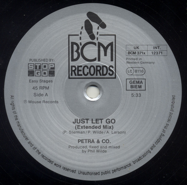 Petra & Co - Just Let Go | BCM Records (BCM 12371) - 3