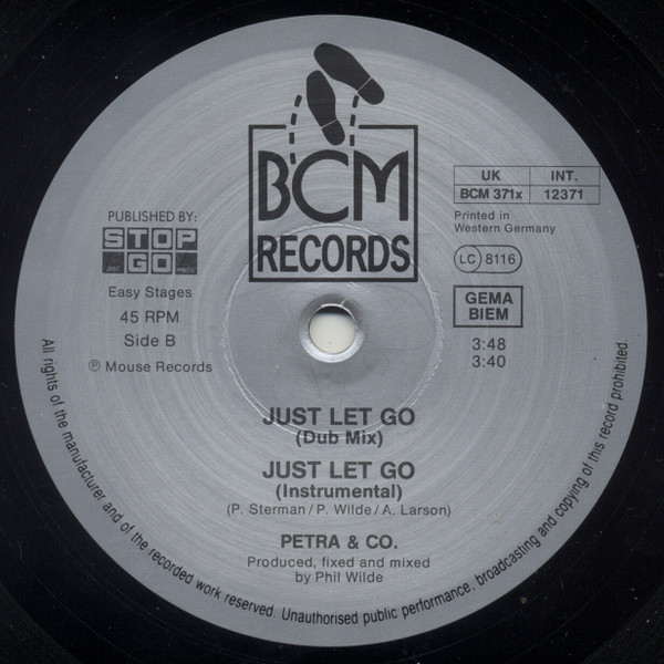Petra & Co - Just Let Go | BCM Records (BCM 12371) - 4