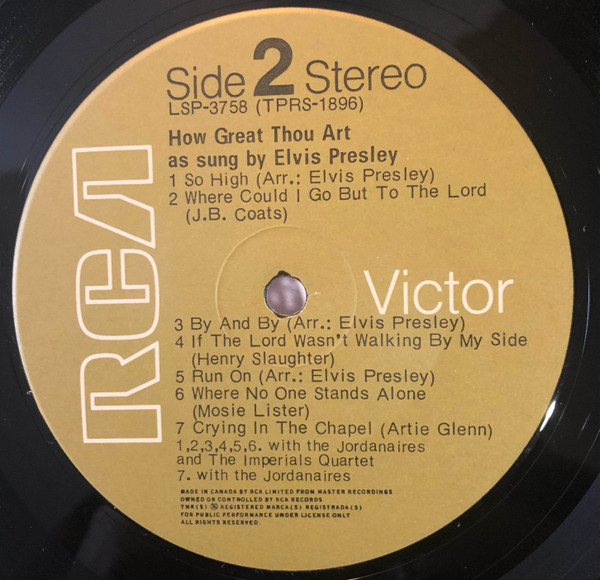 Elvis Presley - How Great Thou Art | RCA Victor (LSP-3758) - 4