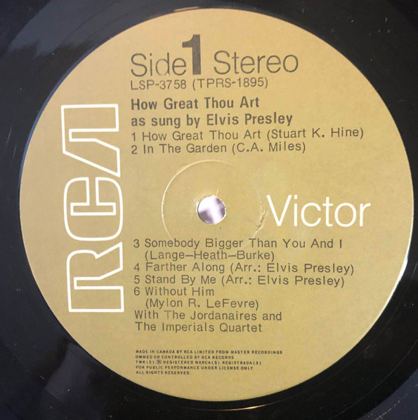 Elvis Presley - How Great Thou Art | RCA Victor (LSP-3758) - 3