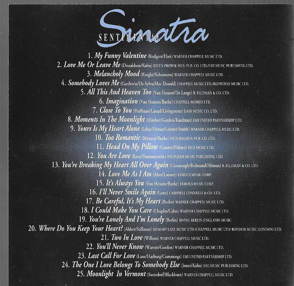 Frank Sinatra - Sentimental Sinatra | Penny (PYCD 182) - 3