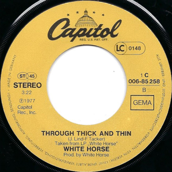White Horse - It Doesn't Take Much / Give It Up | Capitol Records (1C 006-85 258) - 4