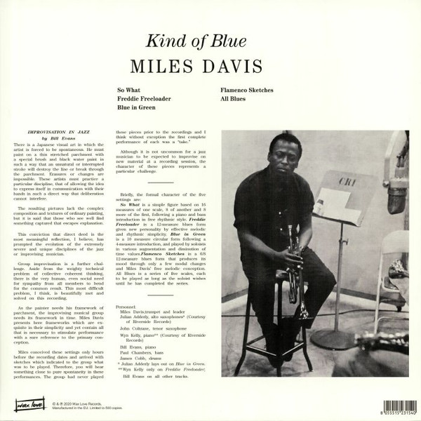Miles Davis - Kind Of Blue | Wax Love Records (WLV 82137) - 2