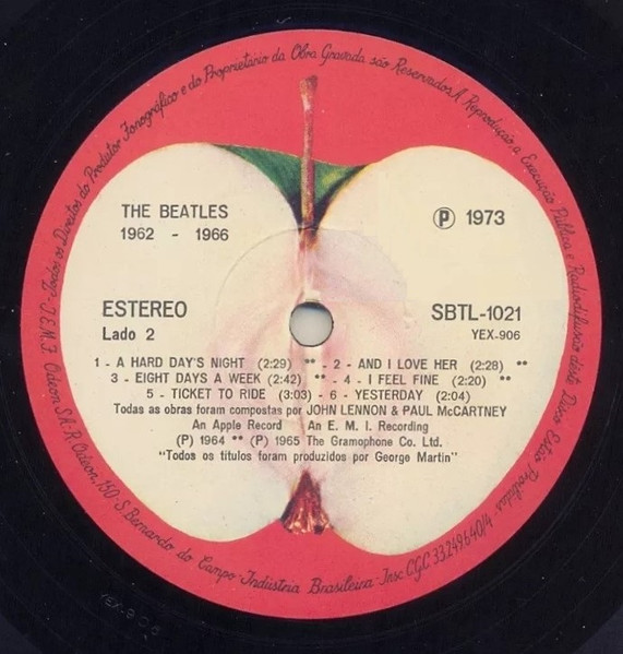 The Beatles - 1962-1966 | Apple Records (SBTL 1021/2) - 3