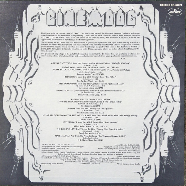 Electronic Concept Orchestra - Cinemoog | Mercury (SR 61279) - 2 Electronic Concept Orchestra - Cinemoog | Mercury (SR 61279) - 2