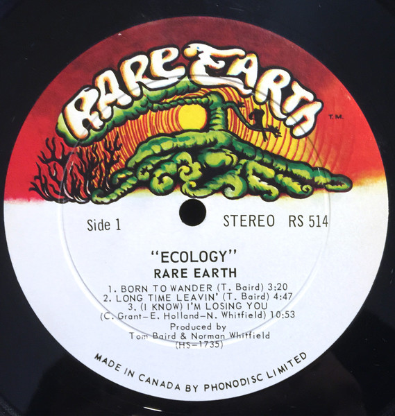Rare Earth - Ecology [Vinyl] | Rare Earth (RS514) - 3