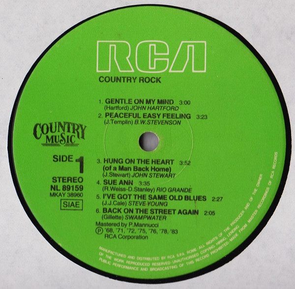 Various - Country Rock | RCA (NL 89159) - 2 Various - Country Rock | RCA (NL 89159) - 2