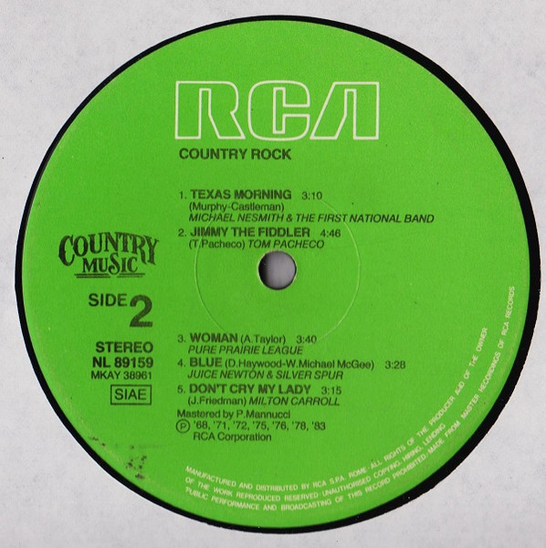 Various - Country Rock | RCA (NL 89159) - 3 Various - Country Rock | RCA (NL 89159) - 3