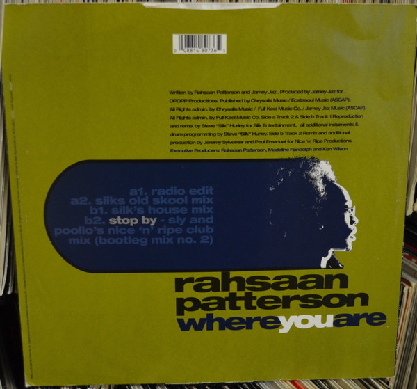 Rahsaan Patterson - Where You Are | MCA Records (MCST 48073) - 2 Rahsaan Patterson - Where You Are | MCA Records (MCST 48073) - 2