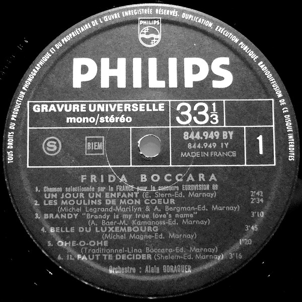 Frida Boccara - Un Jour, Un Enfant | Philips (844.949 BY) - 3