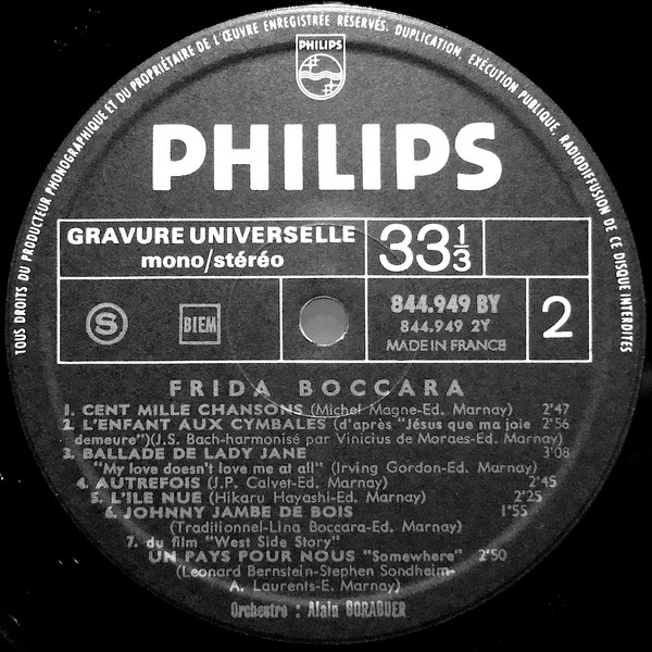 Frida Boccara - Un Jour, Un Enfant | Philips (844.949 BY) - 4