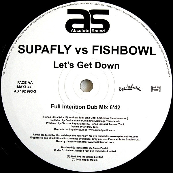 Supafly Vs Fishbowl - Let's Get Down (Full Intention Mixes) | Absolute Sound (AS 192 993-3) - 2 Supafly Vs Fishbowl - Let's Get Down (Full Intention Mixes) | Absolute Sound (AS 192 993-3) - 2
