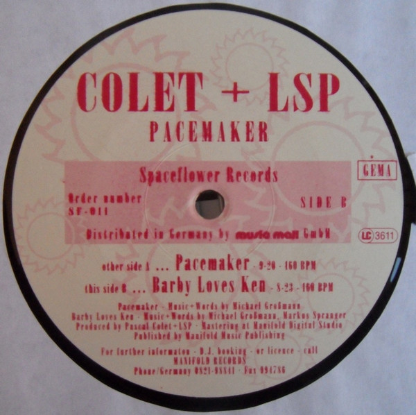 Colet + LSP - Pacemaker | Spaceflower Records (SF-011) - main