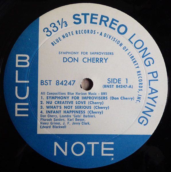 Don Cherry - Symphony For Improvisers | Blue Note (BST 84247) - 3 Don Cherry - Symphony For Improvisers | Blue Note (BST 84247) - 3