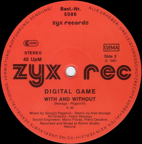Digital Game - I'm Your Boogie Man! | ZYX Records (5086) - 4