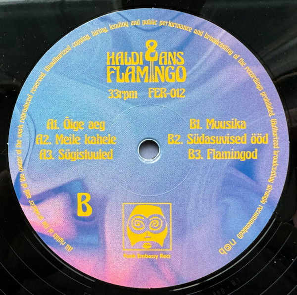 Haldi & ans Flamingo - Õige Aeg | Funk Embassy Records (FER-012) - 4