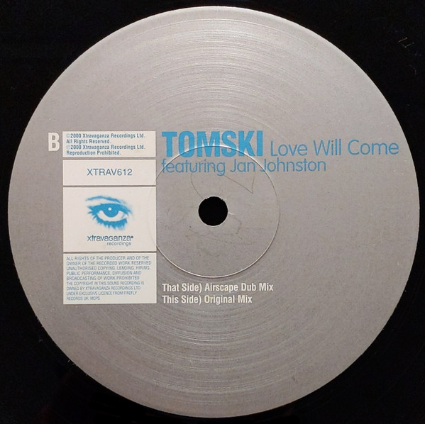 Tomski Featuring Jan Johnston - Love Will Come | Xtravaganza Recordings (XTRAV612) - 4 Tomski Featuring Jan Johnston - Love Will Come | Xtravaganza Recordings (XTRAV612) - 4