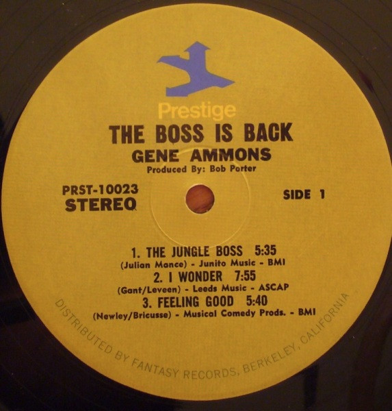 Gene Ammons - The Boss Is Back! | Prestige (PRST 10023) - 3 Gene Ammons - The Boss Is Back! | Prestige (PRST 10023) - 3