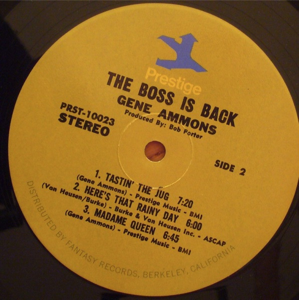 Gene Ammons - The Boss Is Back! | Prestige (PRST 10023) - 4 Gene Ammons - The Boss Is Back! | Prestige (PRST 10023) - 4