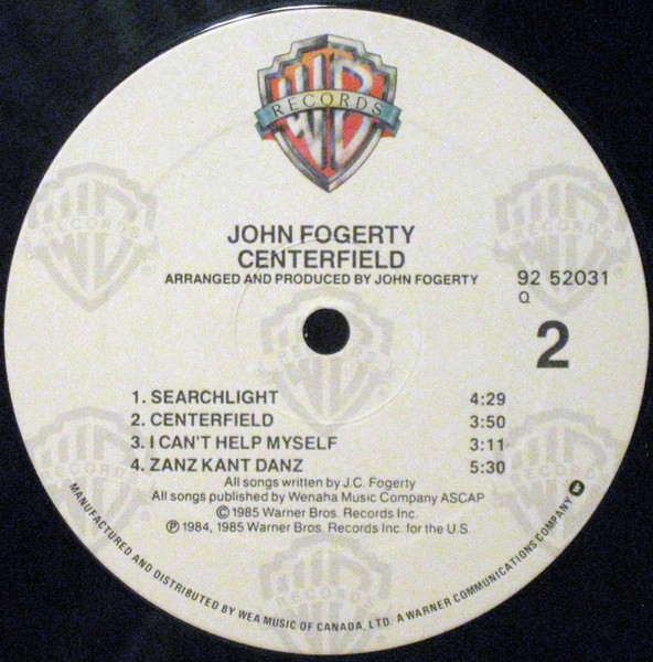 John Fogerty - Centerfield | Warner Bros. Records (92 52031) - 4 John Fogerty - Centerfield | Warner Bros. Records (92 52031) - 4