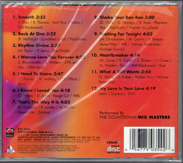 Countdown Mix Masters - Smooth Hits 2000 | Madacy Entertainment (RC2 0354) - 2
