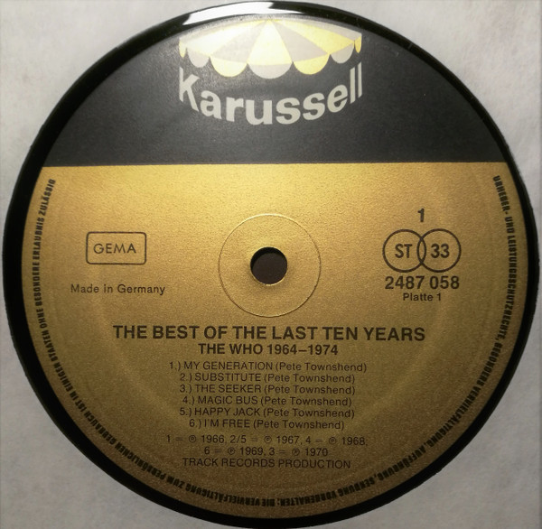 The Who - '64 - '74 / The Best Of The Last Ten Years | Karussell (2674 017) - 2