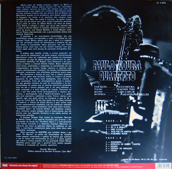 Paulo Moura Quarteto - Paulo Moura Quarteto | Whatmusic.com (WMLP-0032) - 2 Paulo Moura Quarteto - Paulo Moura Quarteto | Whatmusic.com (WMLP-0032) - 2