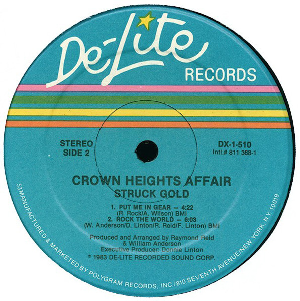 Crown Heights Affair - Struck Gold | De-Lite Records (DX-1-510) - 4 Crown Heights Affair - Struck Gold | De-Lite Records (DX-1-510) - 4