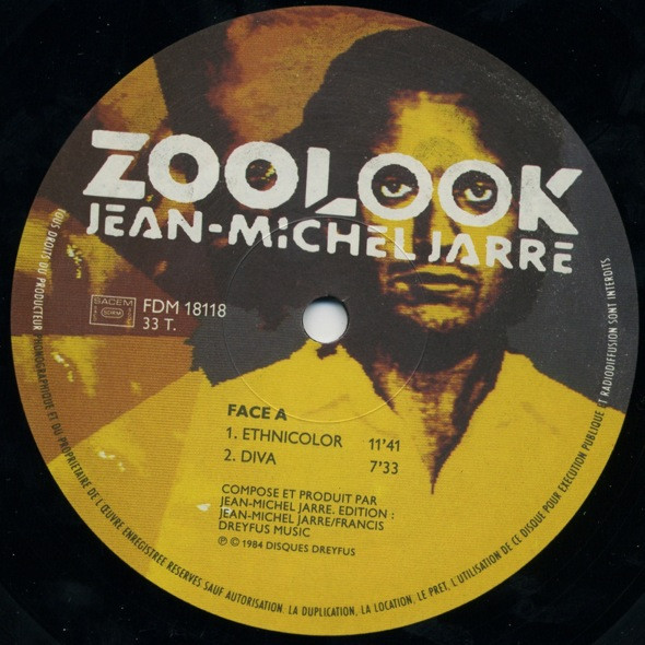Jean-Michel Jarre - Zoolook | Disques Dreyfus (FDM 18118) - 3 Jean-Michel Jarre - Zoolook | Disques Dreyfus (FDM 18118) - 3