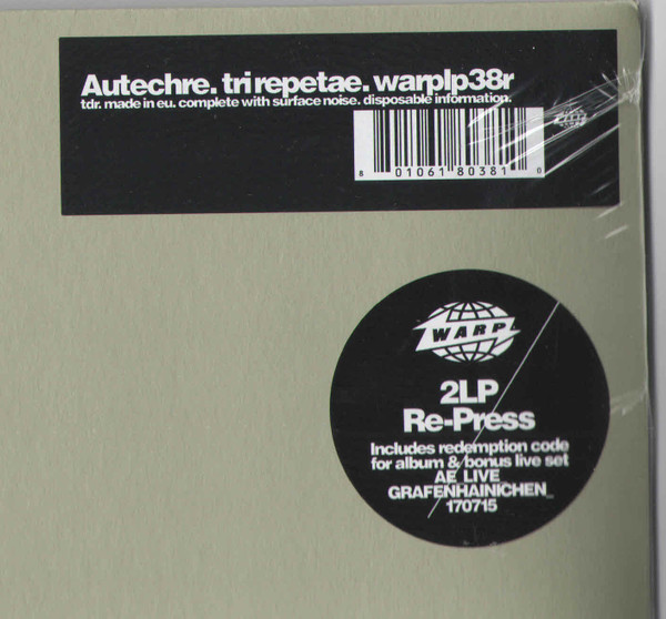 Autechre - Tri Repetae | Warp Records (warplp38r)