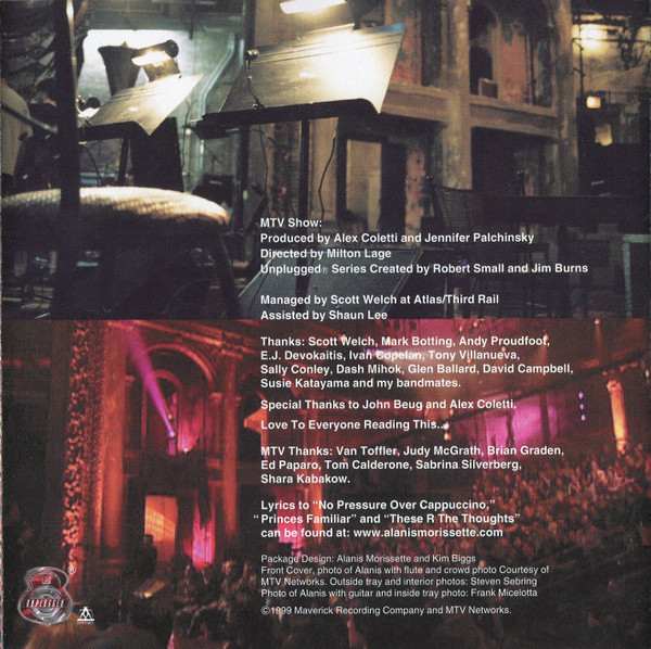 Alanis Morissette - MTV Unplugged [CD] | Maverick (CDW 47589) - 4