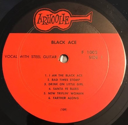 Black Ace - Black Ace | Arhoolie Records (F 1003) - 3 Black Ace - Black Ace | Arhoolie Records (F 1003) - 3