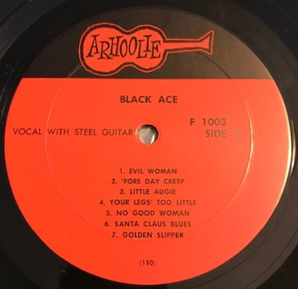 Black Ace - Black Ace | Arhoolie Records (F 1003) - 4 Black Ace - Black Ace | Arhoolie Records (F 1003) - 4