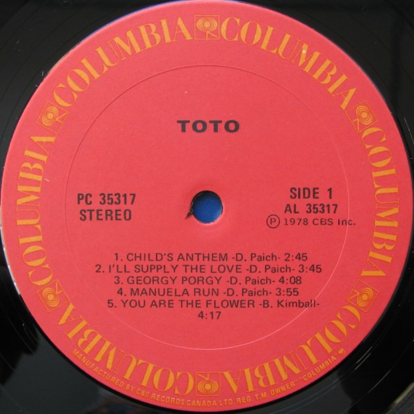 Toto - Toto | Columbia (PC 35317) - 3