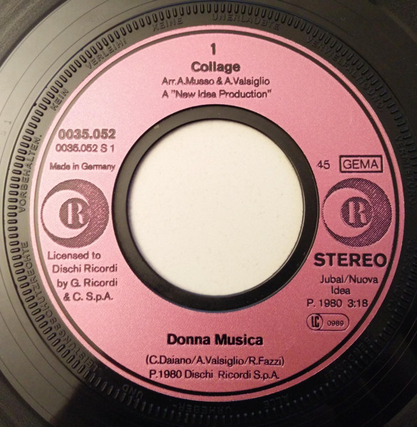 Collage - Donna Musica | Ricordi (0035.052) - 2