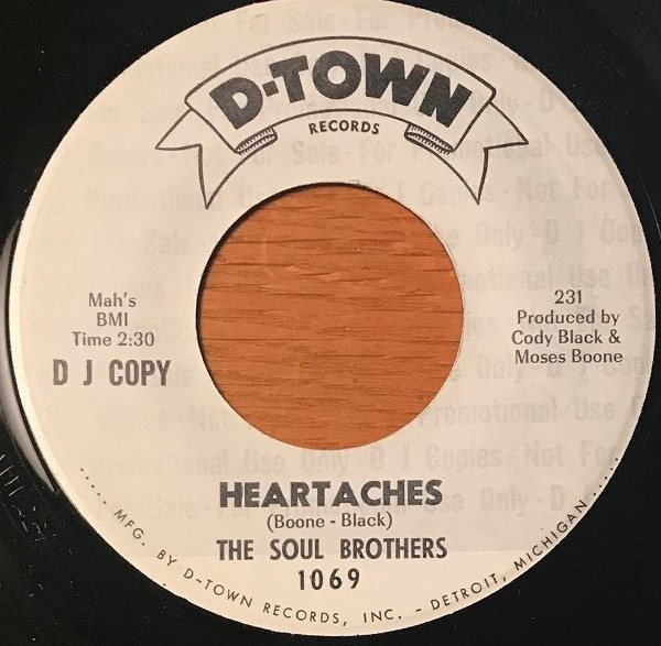Lil' Soul Brothers - Heartaches | D-Town Records (1069) - main
