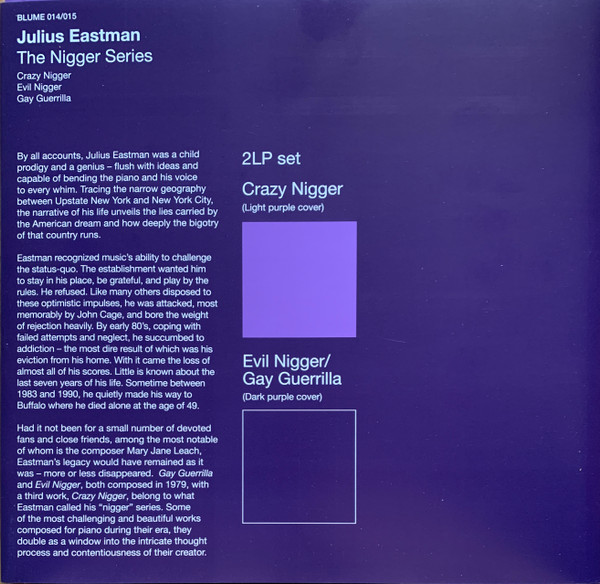 Julius Eastman - The Nigger Series | Blume (014 / 015) - 2