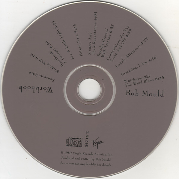 Bob Mould - Workbook CD Signed by Bob mould | Virgin (7 91240-2) - 2 Bob Mould - Workbook CD Signed by Bob mould | Virgin (7 91240-2) - 2