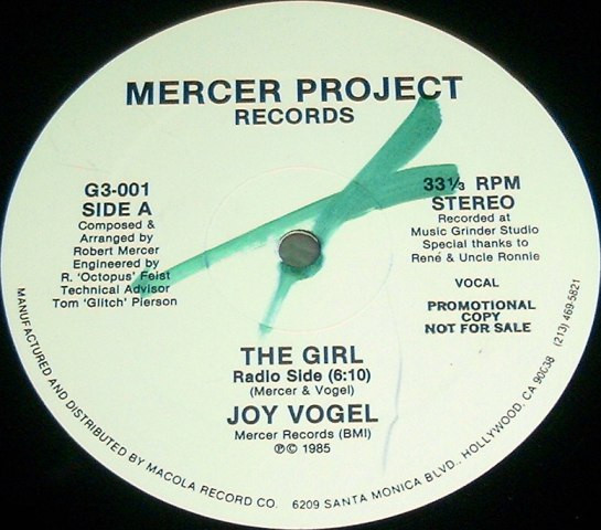 Joy Vogel - The Girl | Mercer Project Records (G3-001) - main Joy Vogel - The Girl | Mercer Project Records (G3-001) - main