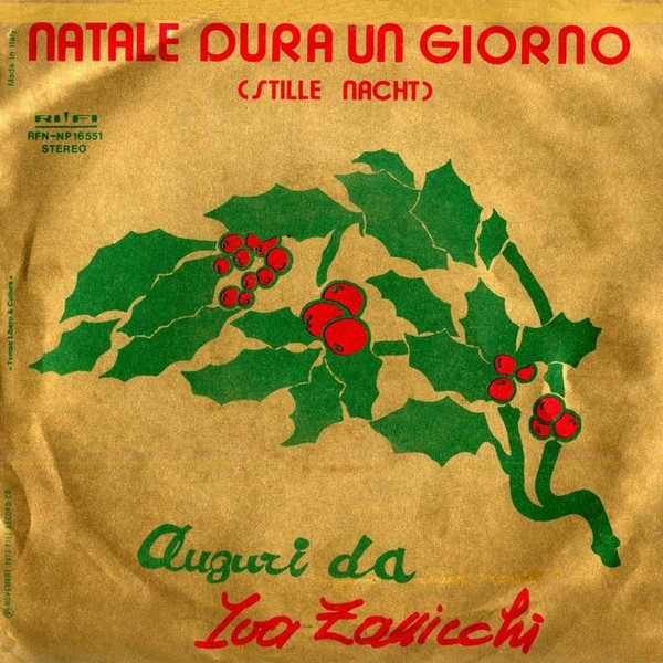 Fred Bongusto , Iva Zanicchi - Natale Dura Un Giorno / White Christmas | Rifi (RFN NP 16551) - main