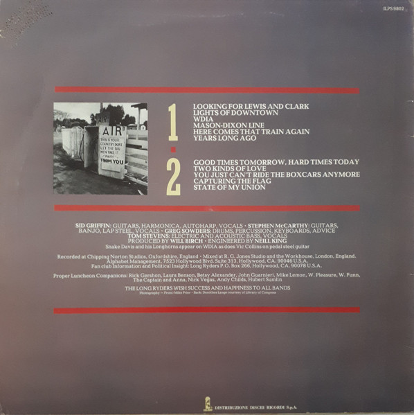 The Long Ryders - State Of Our Union | Island Records (ILPS 9802) - 2 The Long Ryders - State Of Our Union | Island Records (ILPS 9802) - 2