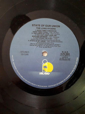 The Long Ryders - State Of Our Union | Island Records (ILPS 9802) - 4 The Long Ryders - State Of Our Union | Island Records (ILPS 9802) - 4