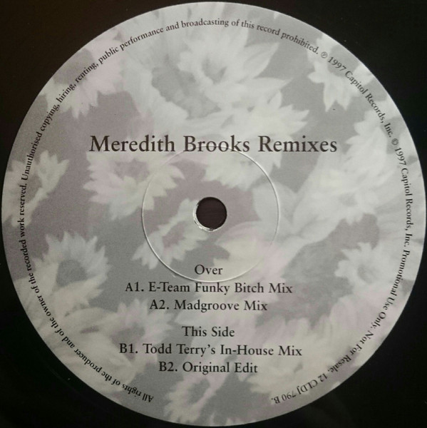 Meredith Brooks - Bitch (Remixes) | Capitol Records (12CLDJ 790) - 2