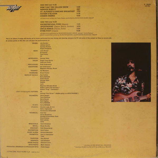 Frank Zappa - Apostrophe (') | Discreet (K 59201) - 2