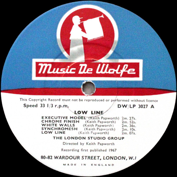 The London Studio Group - Low Line | Music De Wolfe (DW/LP 3027) - 3