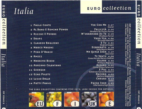 Various - Euro Collection - Italia | Eddy Ouwens Special Products (EOP 95363-2) - 2